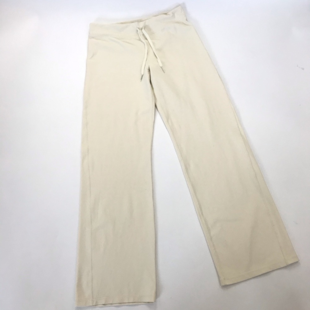 Athleta Cream Yoga / Lounge Pant Wide Leg Sz Sm